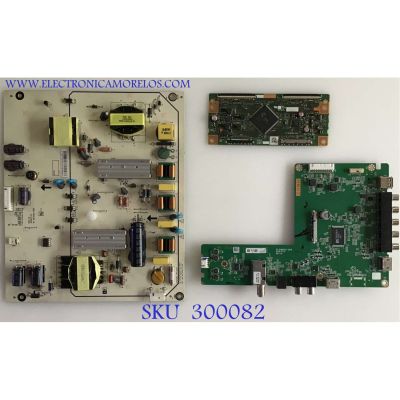 KIT DE TARJETAS PARA TV VIZIO / MAIN 0160CAP0E200 / 1P-0166X03-2010 / FUENTE 09-60CAP0E0-01 / 1P-1167X00-1010 / T-CON RUNTK5489TP / 1P-013BJ00-4011 / PANEL S600DHS-2 / MODELO D60N-E3 LFTRVQAS